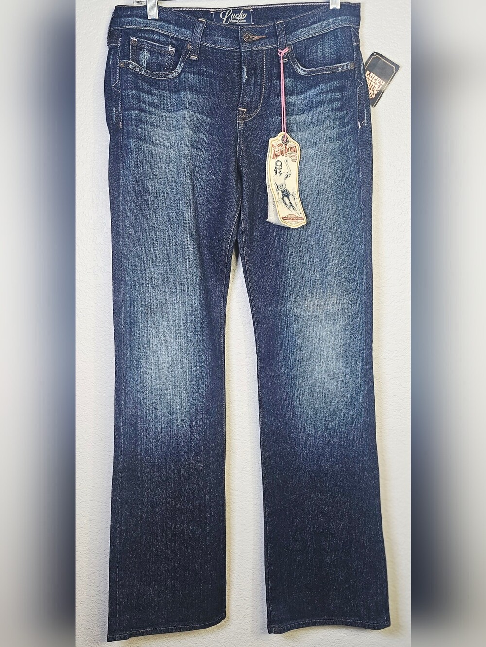 Lucky Brand Sienna Gene Montesano Bootcut Jeans NWT Women's Size 6 Dark Wash